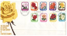 (098) New Zealand - FDC - Flowers - FDC