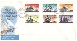 (098) New Zealand - FDC - Sailing Ships - FDC