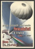 PARACADUTISMO: 1^ Adunata Nazionale Paracadutisti D'Italia - Roma, 24/26 Ottobre 1952 - Paracaidismo