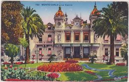 MONACO,MUNEGU,principauté ,MONTE-CARLO,le Casino Il Y A 70 Ans,fleurs,palmier - Sonstige & Ohne Zuordnung