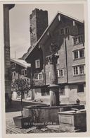 SUISSE,HELVETIA,SWISS,SCHWEIZ,SVIZZERA,switzerland ,URI,HOSPENTAL,FONTAINE,j Et D'eau Ancien,drapeau,rare - Hospental