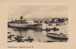 PAYS BAS,HOLLANDE SEPTENTRIONALE,HOLLAND,AMSTERDAM,WESTERTOREN,rare, Noord,port,gezicht Op Het Y,péniche,rare - Amsterdam