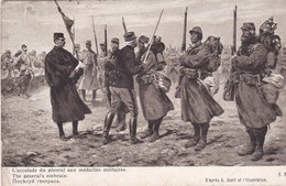 MILITARIA . L'Accolade Du Général Aux Médaillés Militaires ( Illust G. SCOTT D'après L'ILLUSTRATION ) - Regimente