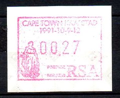 AFRIQUE DU SUD. Timbre De Distributeurs N°10 De 1991. Cape Town'91. - Automatenmarken (Frama)