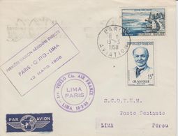 France 1958 Première Liaison Paris-Quito-Lima - Eerste Vluchten