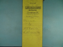Delcampe - Acte Notarié 1888 Vente Par Hosselet De Baileux à Coulonval De Baileux /9/ - Manuscrits