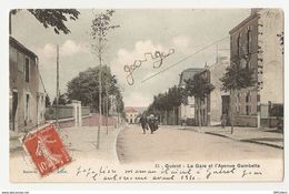 Delcampe - 23 Guéret, La Gare Et L'avenue Gambetta. Carte Inédite (323) - Guéret
