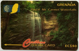 Grenada Cable And Wireless 148CGRD  EC$40 " Royal Mt. Carmel Waterfalls" - Granada