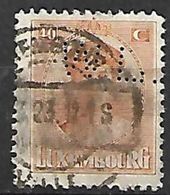 PER421 - LUSSEMBURGO - PERFIN 128 - 40 C. - CATALOGO UNIFICATO - 1921-27 Charlotte De Face