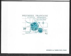 Polynésie Epreuve Imprimerie Des Timbres Postes  Du N°357 Ile De Tahiti Et Céphalopode   TB    ............ - Non Dentelés, épreuves & Variétés