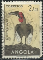 Angola 1951 Birds In Natural Colors A31Southern Ground Hornbill Canc - Cuckoos & Turacos