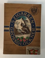 EMPTY  TOBACCO  BOX   GROSSGLOCKNER  5 ZIGARREN - Schnupftabakdosen (leer)