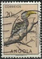 Angola 1951 Birds In Natural Colors A31 Yellow Billed Hornbill Canc - Cuckoos & Turacos