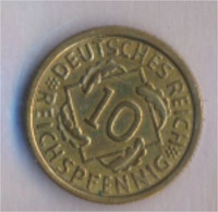 Deutsches Reich Jägernr: 317 1933 G Vorzüglich Aluminium-Bronze 1933 10 Reichspfennig Ähren (9157879 - 10 Reichspfennig