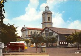 34-MARSEILLAN-PLAGE- LE MARCHE ET L'EGLISE - Marseillan