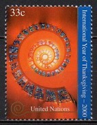 Nations Unies (New-York) - 2000 - Yvert N° 814 **  - Année Internationale D'Action De Grâce - Ongebruikt