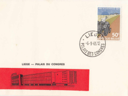 Belgique - Bureau De Poste Temporaire - Liège  Palais Des Congrès - 5e Congrès International D'Acoustique - Doorgangstempels