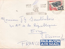 REUNION ENVELOPPE DU 23 NOVEMBRE 1965 DE SAINT DENIS POUR EVRY - Briefe U. Dokumente