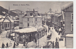 Davos - Promenade Mit Apotheke & Photo-Hall  - Animiert - 1910        (P-133-70303) - GR Grisons