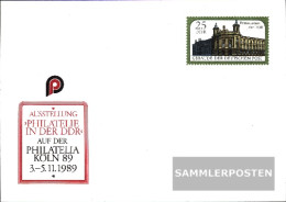 DDR P104 Official Postcard Unused 1989 Postal Museum - Autres & Non Classés