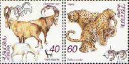 Armenia 1996 Fauna, Goat, Leopard Wild Animals Mih 286-287 Scott 530-531 MNH** - Armenië