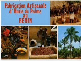 BENIN Fabrication Artisanalehuile De Pailme,cueillette Des Regimes Remplissage De La Cuve Malaxage Vendeuses,seins Nus - Benin
