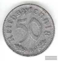 German Empire Jägernr: 372 1943 G Very Fine Aluminum Very Fine 1943 50 Reich Pfennig Imperial Eagle - 50 Reichspfennig