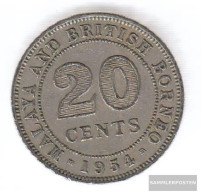British. Malaya And Nordborneo Km-number. : 3 1961 Very Fine Copper-Nickel Very Fine 1961 20 Cents Elizabeth II. - Kolonien