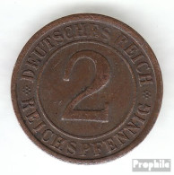 Deutsches Reich Jägernr: 314 1925 A Vorzüglich Bronze Vorzüglich 1925 2 Reichspfennig Ährengarbe - 2 Renten- & 2 Reichspfennig