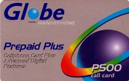 FILIPINAS. PHI-Globe-pre-044.01. Prepaid Plus (grey) - Globe Handyphone. P500. (013) - Filippijnen