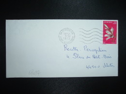 LETTRE Pour La FRANCE TP FLEUR LIS 0,30 OBL.MEC.3-12 1973 44 ST HERBLAIN LOIRE ATLANTIQUE - Briefe U. Dokumente