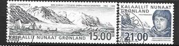 Groënland 2003 N° 375-376 Expéditions Polaires Obliuétérés - Gebruikt