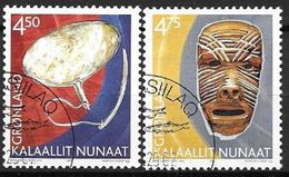 Groënland 2002 N° 357-358 Patrimoine Culturel Oblitérés - Used Stamps