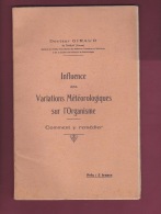 090418 MEDECINE - 1935 Docteur GIRAUD De TANLAY Yonne - Influence Variations Météo Sur Organisme - Medizinische Und Zahnmedizinische Geräte