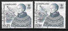 Groënland 2001 N° 348-349 Reine Margrethe Oblitérés - Gebraucht