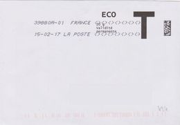 Toshiba 39880A-01  Signes Inférieurs Et Supérieurs Enveloppe T Code QR Du 15-02-17 - Mechanical Postmarks (Other)