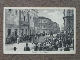 TARANTO -1940-  VIA D AQUINO-ANIMATA     -F/P  ---BELLISSIMA  - - Taranto