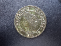 FRANCE : 5 CENTIMES  1881 A    F.118 / G.157a / KM 821.1      TTB+ - 5 Centimes