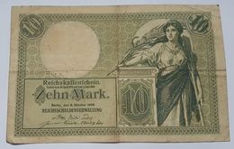 BILLET ALLEMAGNE - EMPIRE - P.9b - 10 MARK - 06-10-1906 - REICHSKAFFENFCHEIN - ALLEGORIE - 10 Mark