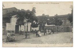 CPA - LA FRANCAISE, PROMENADE - Tarn Et Garonne 81 - Animée - Edit. Barclet, Tabac - Lafrancaise