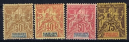 Guadeloupe:  Yv 35 - 38  MH/* Flz/ Charniere - Unused Stamps