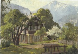 Niederösterreich Semmeringlandschaft Mit Villa Mahler Nach 1913 (Ausschnitt) Carl Moll (1861-1945) Nied.Landesmuseum - Melk