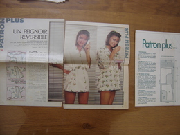 Patron Plus Patroon PEIGNOIR REVERSIBLE 52 MODE Vintage FASHION - Schnittmuster