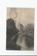 LIGNY LE CHATEL (YONNE) 18 VUE SUR LA RIVIERE ET L'EGLISE 1913 - Ligny Le Chatel