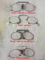 4 BINOCLES, PINCE NEZ 1900 - Lunettes