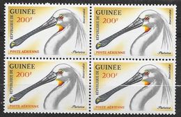 République De Guinée Poste Aérienne Bloc De  4 Du N° 27 Héron à Spatule Neufs * * TB = MNH VF Cote 20 Euros à 10 % !!! - Guinea (1958-...)