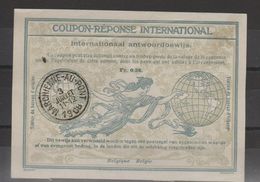 Belgique Coupon-Réponse Internationnal 28 Centimes Marchienne-Au-Pont 1908 - Internationale Antwortscheine