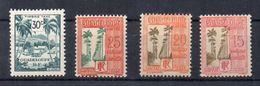 GUADELOUPE TAXE N° 29 - 30 - 31 - 42 Neufs Charniere - Impuestos