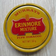 AC - MURRAYS ERINMORE MIXTURE CIGARETTE PIPE TOBACCO EMPTY VINTAGE TIN BOX ​NORTHERN IRELAND - Boites à Tabac Vides