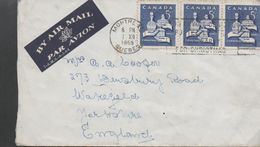 3270  Carta Canadá  Aérea Montreal  Quebec 1965 - Cartas & Documentos